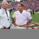 Alabama coach Nick Saban and Vanderbilt coach Clark Lea